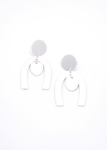 Dream Silver Arch Earrings