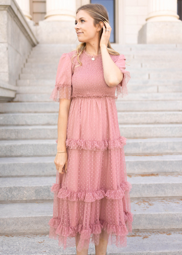 Kamala Dusty Blush Dress