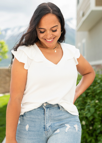 Everly White Top