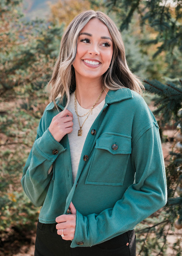 Ainara Hunter Green Top
