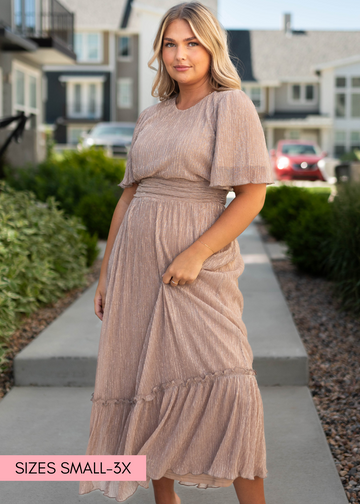 Alexandria Champagne Dress