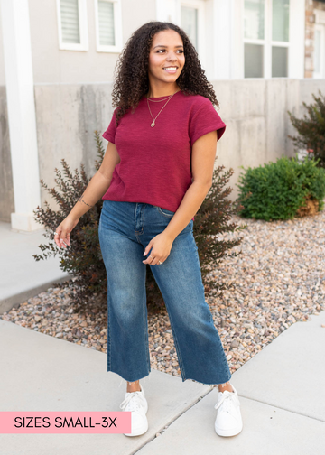 Alexis Burgundy Top