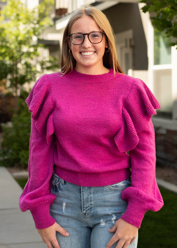 Alison Magenta Top