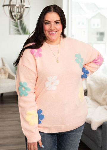 Alita Blush Floral Sweater