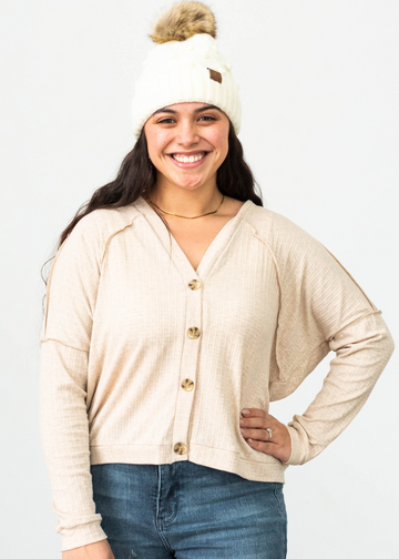Amerie Oatmeal Top
