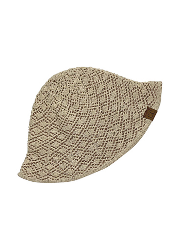 Andi Cream Knit Bucket Hat