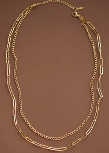 Anika Gold Layered Chain Necklace