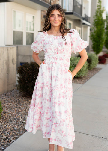Annalise Pink Floral Dress