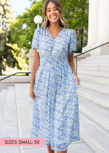 Annamarie Blue Floral Dress
