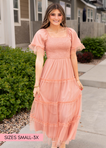 Anneli Dusty Coral Dress