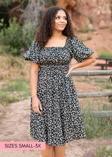 Arnette Black Floral Dress