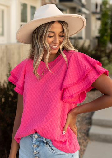 Asra Pink Top