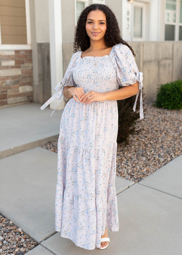 Azalea Lavender Floral Dress