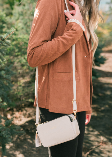 Baylen Beige Crossbody Bag