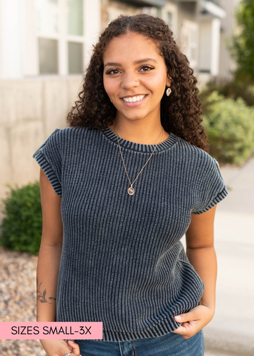 Belinda Navy Knit Sweater