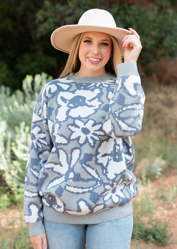 Carmela Grey Sweater