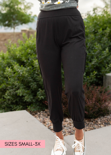Charleigh Black Joggers