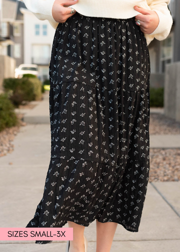 Christy Black Bow Skirt