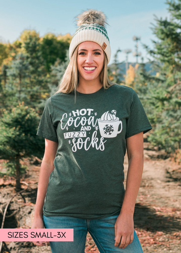 Christyn Hot Cocoa and Fuzzy Socks T-Shirt