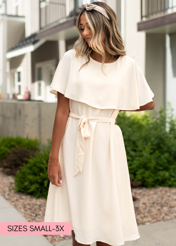 Claribel Cream Dress