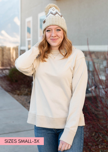 Corrie Taupe Pullover