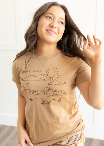 Desert Vibes Golden Tee