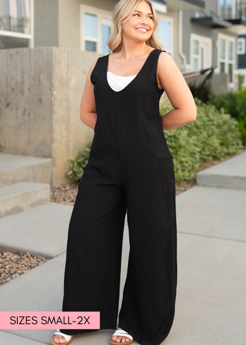 Devi Black Jumpsuit
