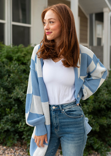Drew Blue Cardigan