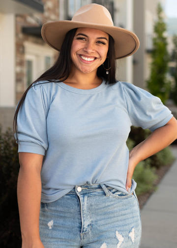 Elena Denim Blue Top