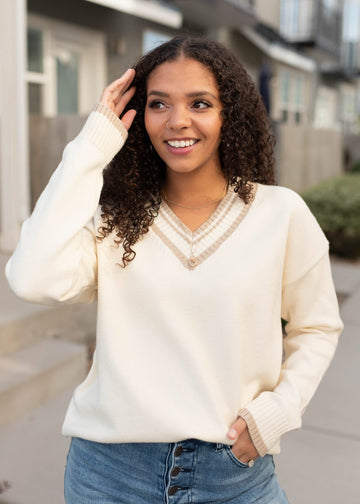 Elle Ivory Sweater