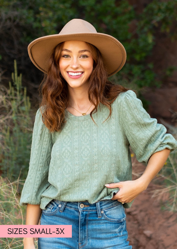 Emilia Sage Top