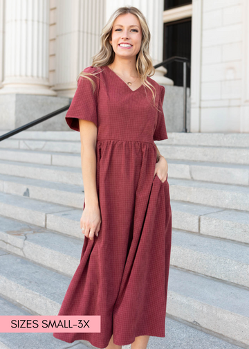 Fiona Dusty Maroon Dress