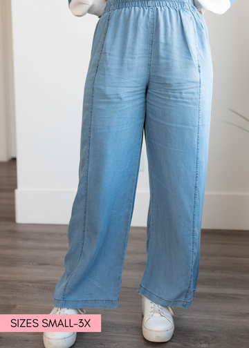 Freya Denim Linen Pants