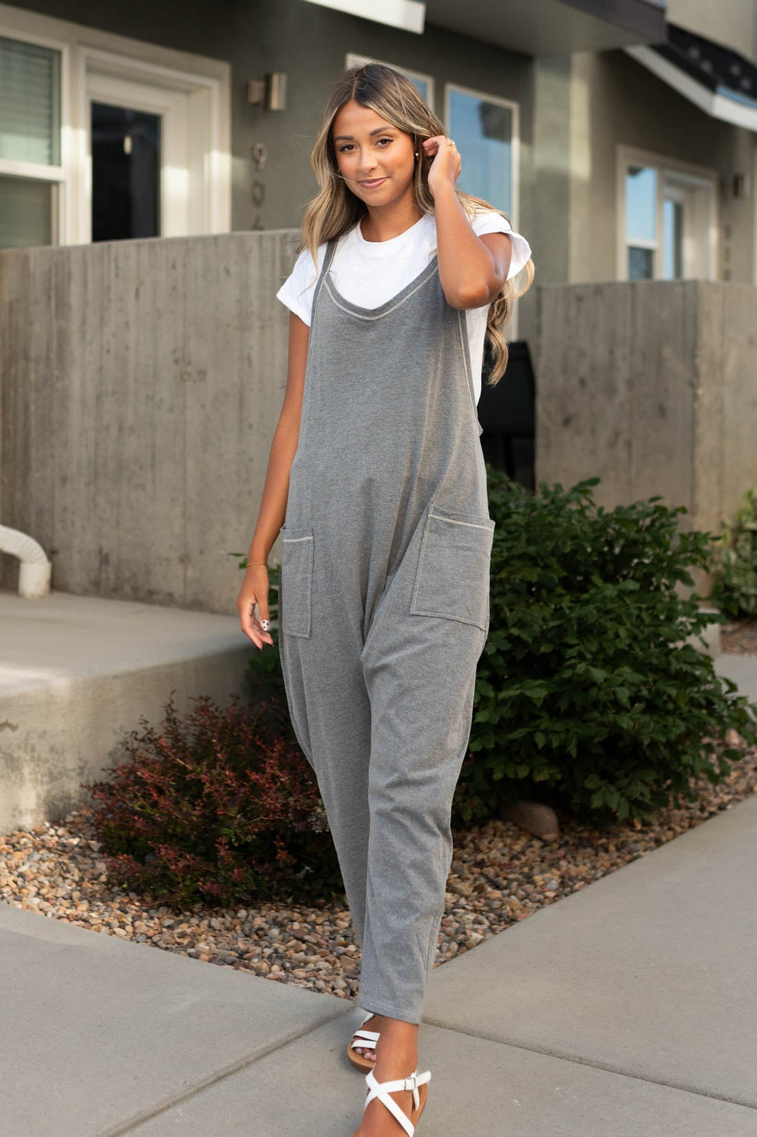 Gwen Charcoal Jumpsuit