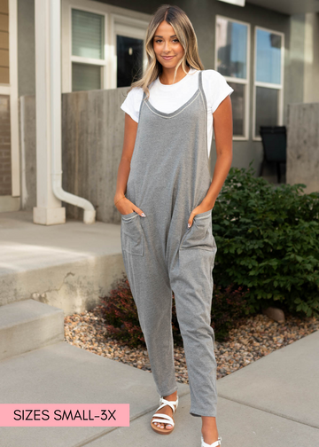Gwen Charcoal Jumpsuit
