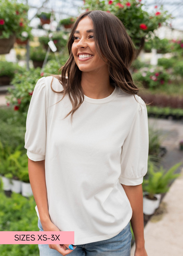 Hailee Basic White Top