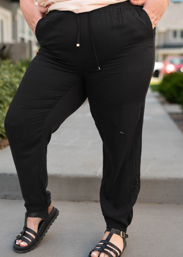 Harper Black Joggers