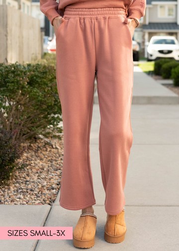 Heather Dusty Rose Sweatpants