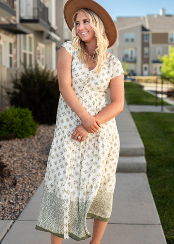 Heather Olive Dress