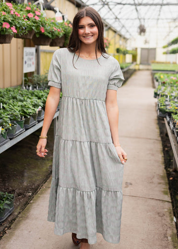 Heidi Green Gingham Dress