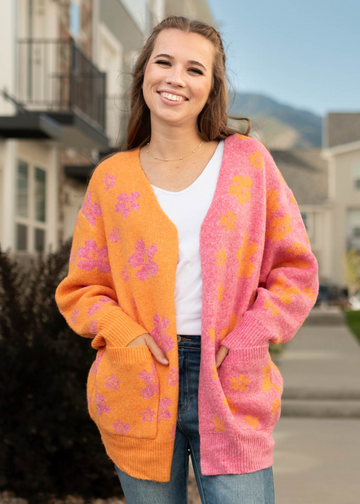 Inara Orange Cardigan
