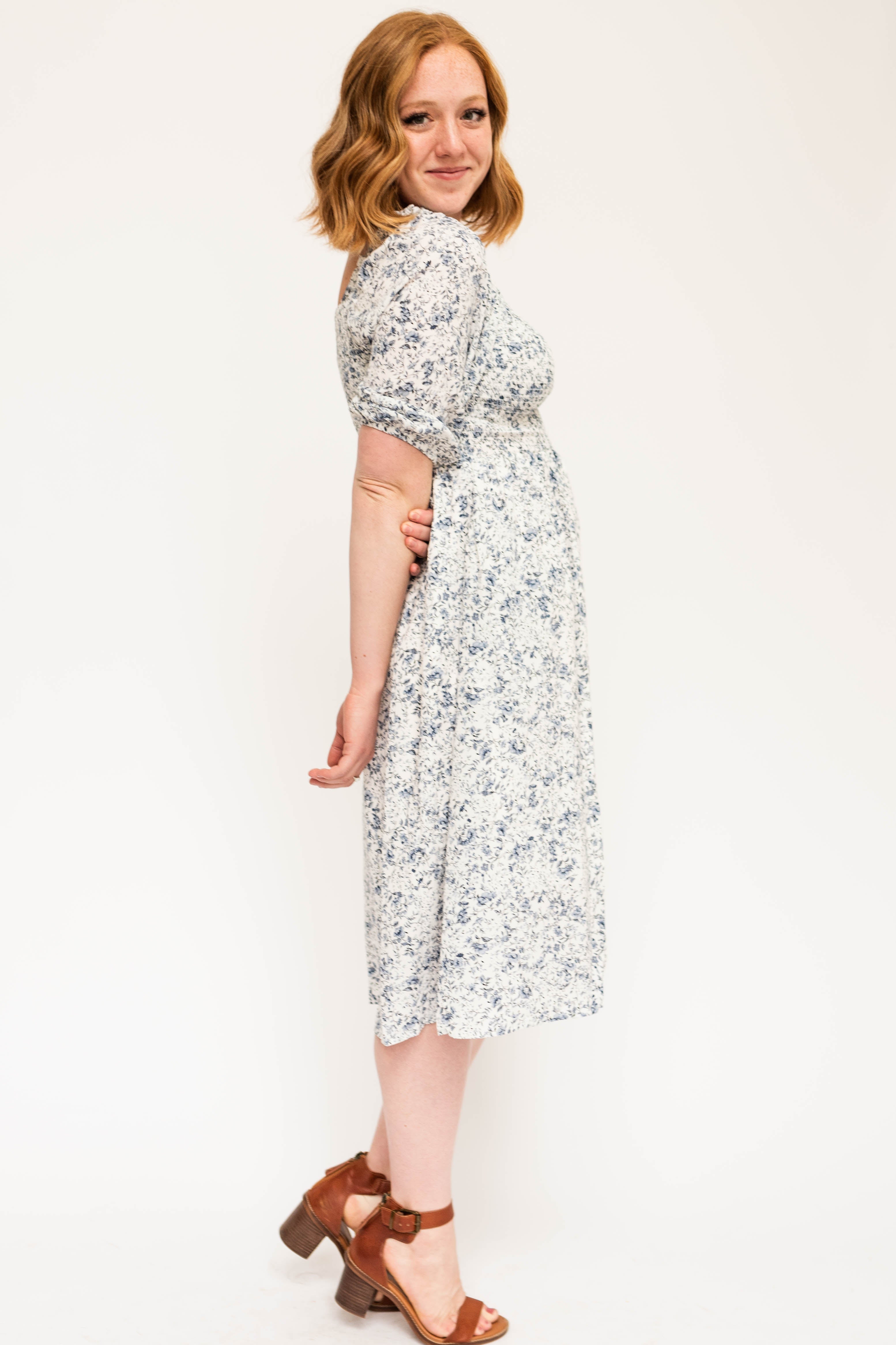 Isabella Blue Floral Dress
