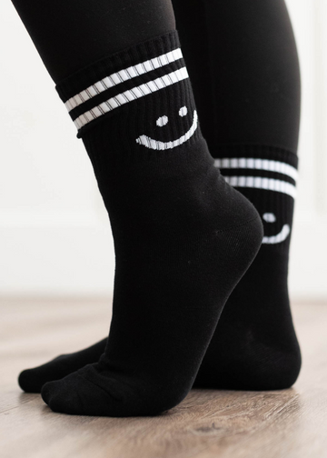 Jayde Black Smile Socks