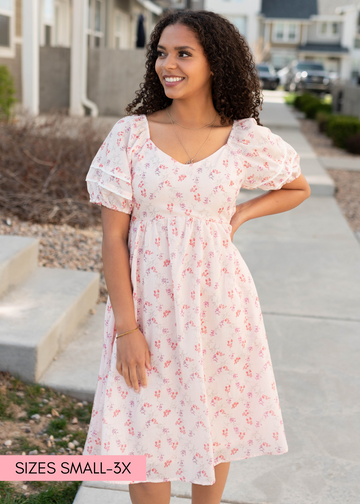 Jaysha Blush Floral Dress