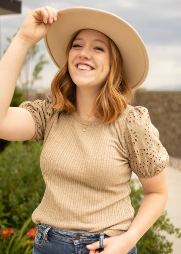 Jemma Taupe Top