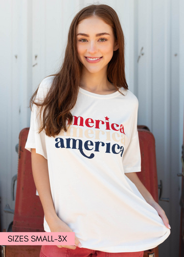 Jenn White America Graphic Tee
