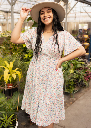 Joelle Mint Floral Dress