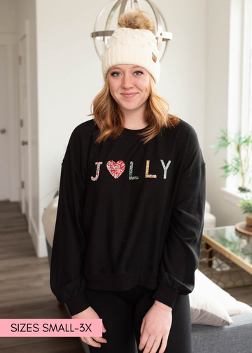 Jolly Rhinestone Crewneck