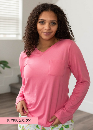 Kallie Pink PJ Top