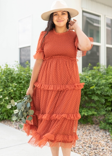 Kamala Rust Dress